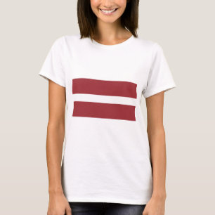 Lettland Flagga T Shirt