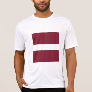 Lettland flagga t shirt