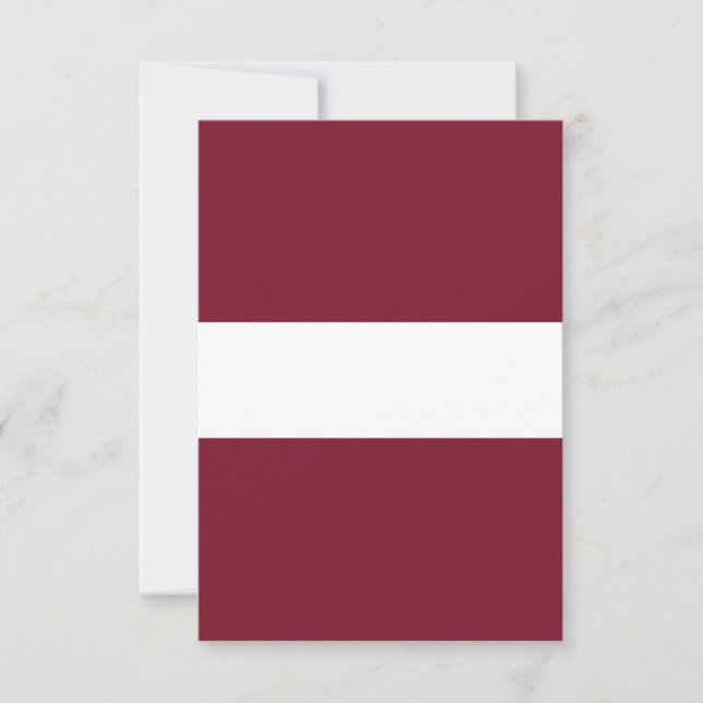 Lettland flagga tack kort (Framsida)