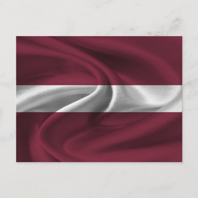 Lettland Flagga Vykort (Framsida)