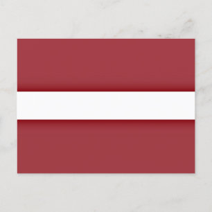 Lettland Flagga Vykort