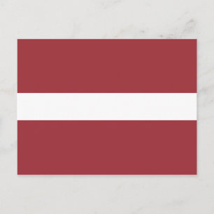 Lettland Flagga Vykort
