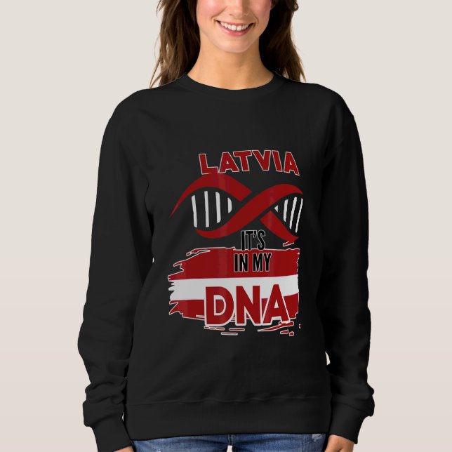 Lettland i mitt blod t shirt (Framsida)