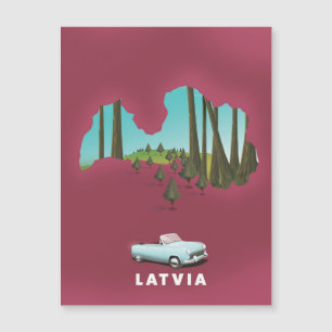 Lettland Illustrerad karta