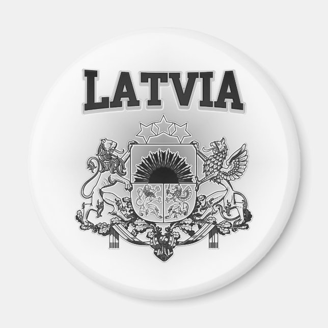 Lettland Jackar Arm Magnet (Framsidan)