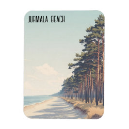 Lettland Jūrmala Strand Resa Magnet