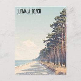 Lettland Jūrmala Strand Resa Vykort