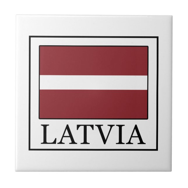 Lettland Kakelplatta (Framsidan)