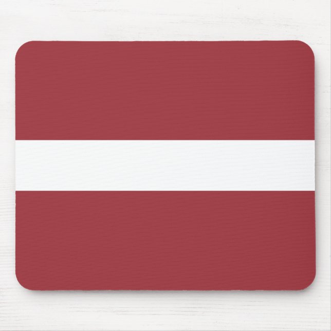Lettland (lettiska) Flagga Musmatta (Framsidan)