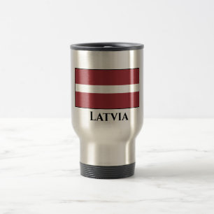 Lettland (lettiska) Flagga Resemugg