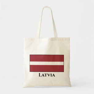 Lettland (lettiska) Flagga Tygkasse