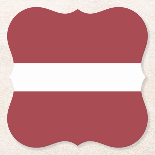 Lettland (lettiska) Flagga Underlägg Papper (Framsida)