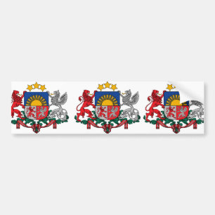 Lettland Lettland Bildekal