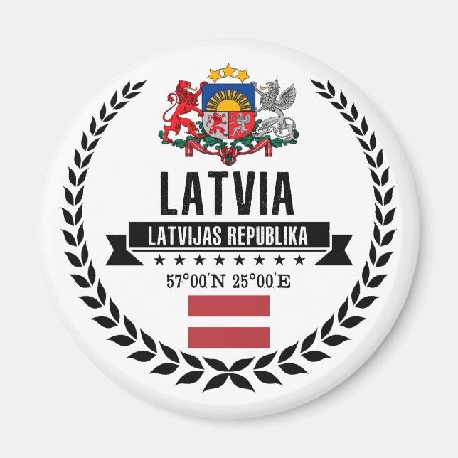 Lettland Magnet (Framsidan)