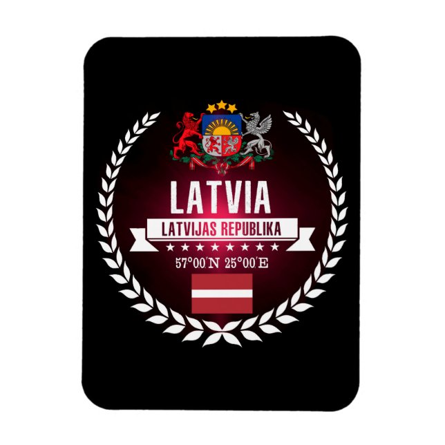Lettland Magnet (Vertikal)