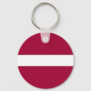 Lettland National Flagga Nyckelring