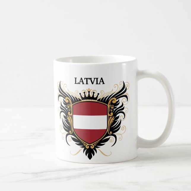 Lettland [personifiera], kaffemugg (Höger)