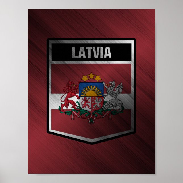 Lettland Poster (Framsidan)