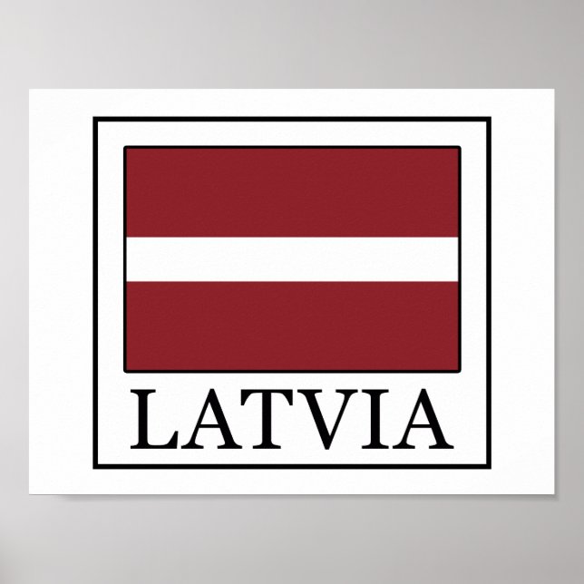 Lettland Poster (Framsidan)
