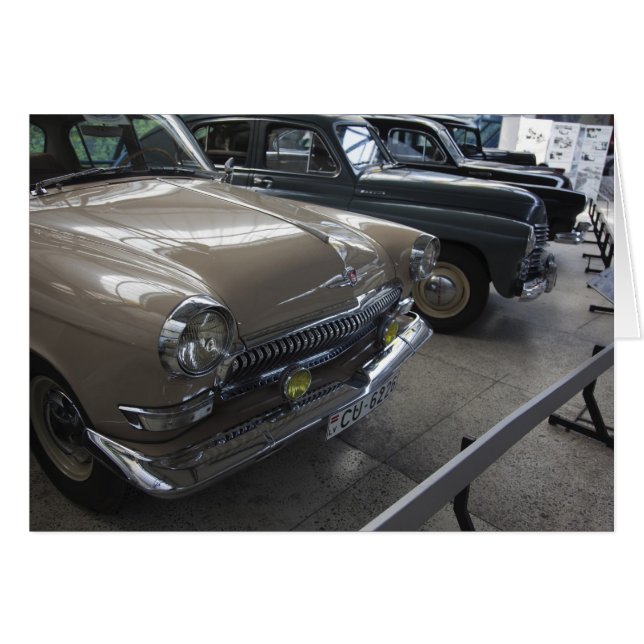 Lettland, Riga, Riga Motor Museum, 1960-talet Hälsningskort (Framsidan Horizontal)