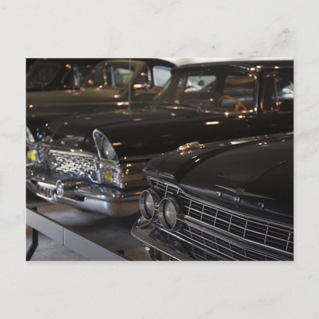 Lettland, Riga, Riga Motor Museum, bilar i Vykort (Framsida)