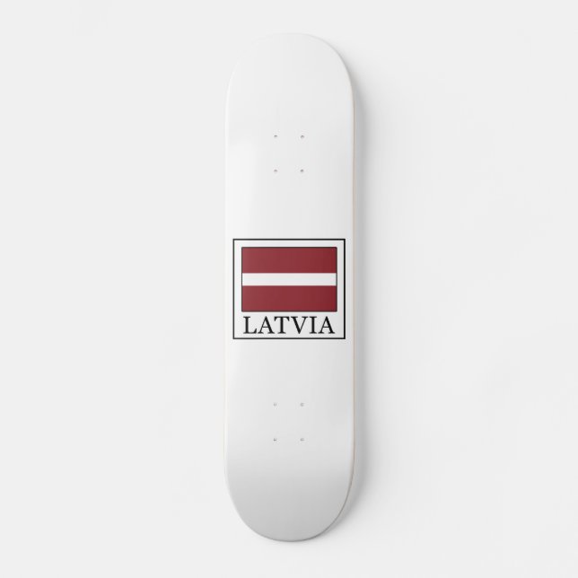 Lettland Skateboard Bräda 20,5 Cm (Framsida)