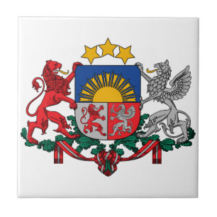 Lettland vapensköld kakelplatta