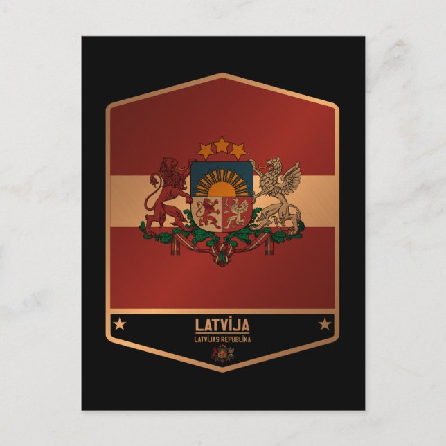 Lettland Vykort (Framsida)