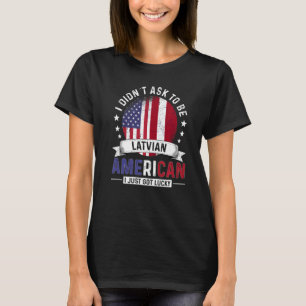 Lettlands amerikanska Land Flaggor Pride Land Lat T Shirt