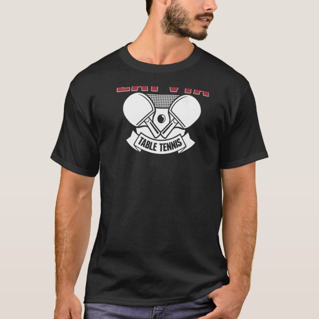 Lettlands Bord Tennis Support Lettiska Ping Pong T Shirt (Framsida)
