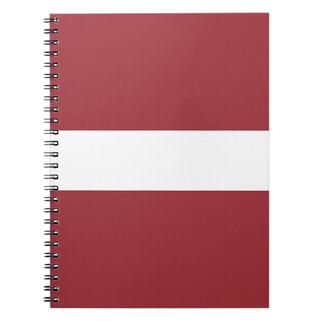 Lettlands flagga anteckningsbok (Framsidan)