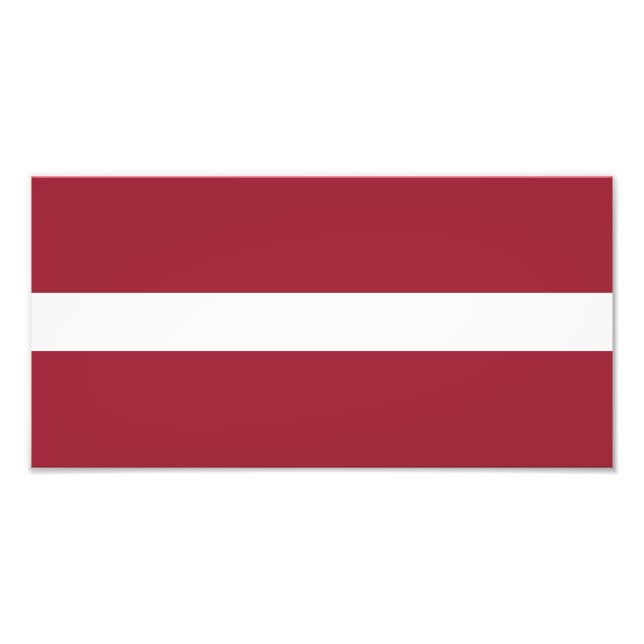 Lettlands flagga fototryck (Framsidan)