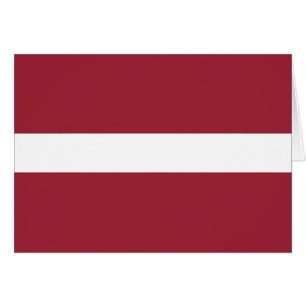 Lettlands flagga hälsningskort