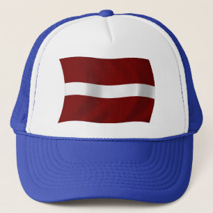 Lettlands flagga hatt keps
