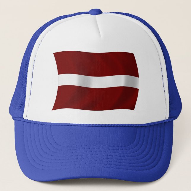Lettlands flagga hatt keps (Framsida)