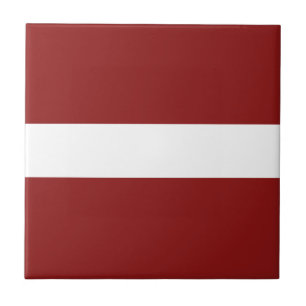 Lettlands flagga keramisk kakel