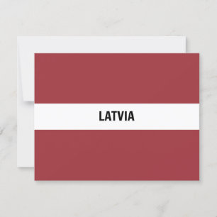 Lettlands flagga kort