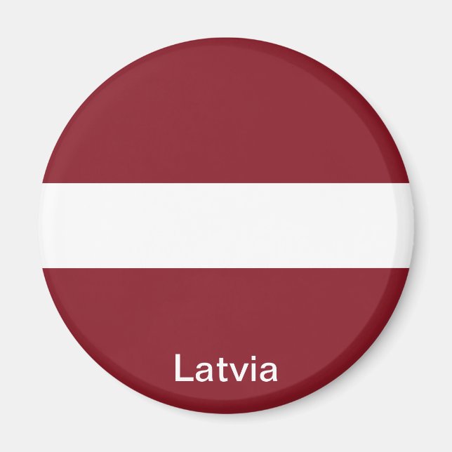 Lettlands flagga magnet (Framsidan)