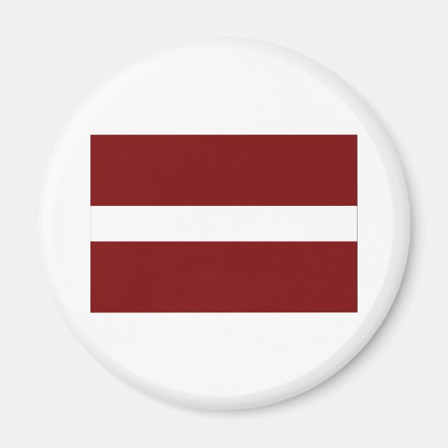 Lettlands flagga magnet (Framsidan)