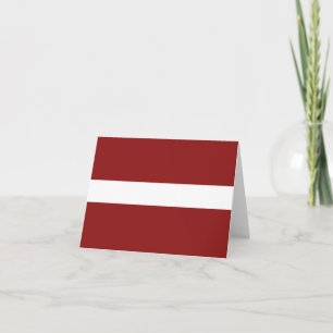 Lettlands Flagga Notecard Kort