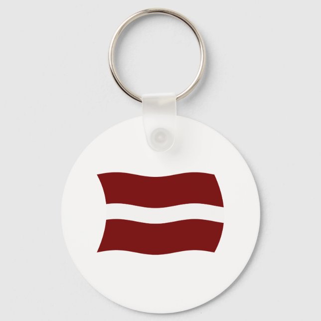 Lettlands flagga Nyckelring (Framsida)