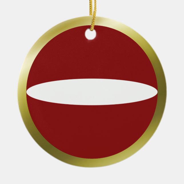 Lettlands Flagga Ornament (Framsidan)