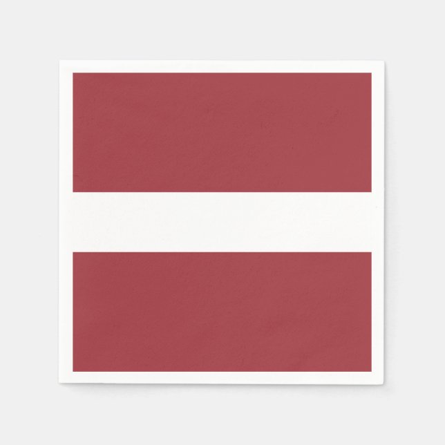 Lettlands flagga pappersservett (Framsidan)