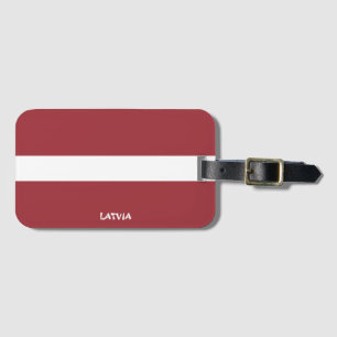 Lettlands Flagga Patriotic Bagagebricka