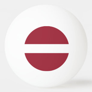 Lettlands flagga pingisboll