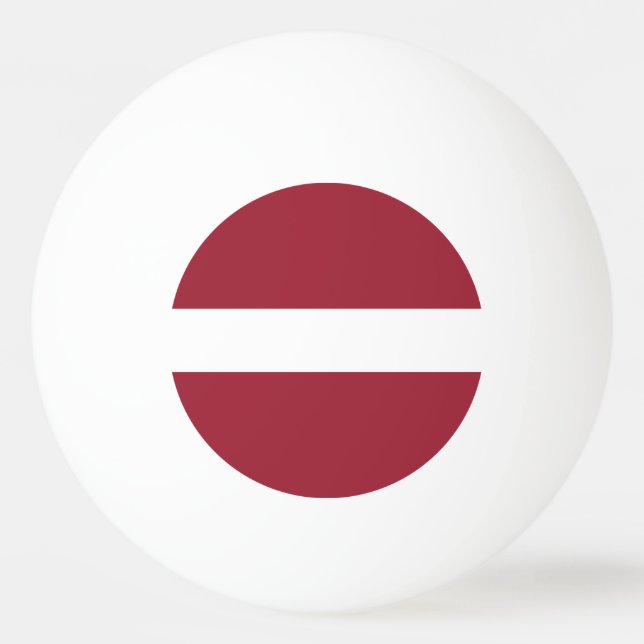 Lettlands flagga pingisboll (Framsidan)