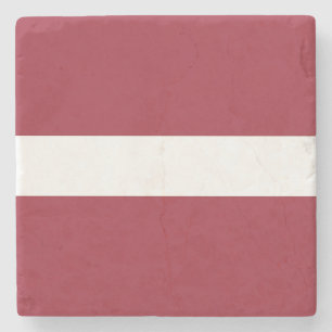 Lettlands flagga stenunderlägg
