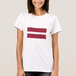 Lettlands flagga t shirt