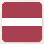 Lettlands flagga underlägg papper kvadrat<br><div class="desc">Lettlands patriotiska flagga.</div>