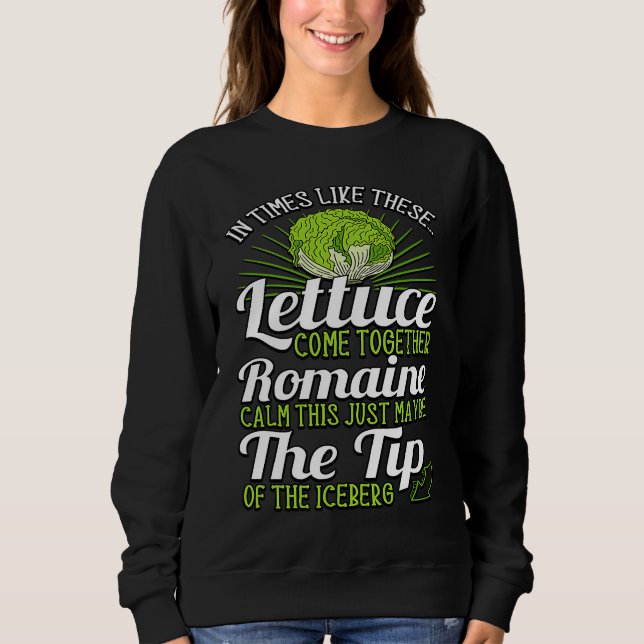 Letttuce Leaf Vegetable Vegetarian Vegan Romaine C T Shirt (Framsida)